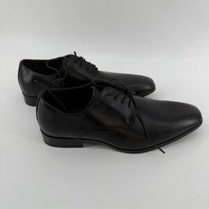 Perry Ellis Portfolio Mens Black Square Toe Derby Dress Shoes Size 8.5 1835570
